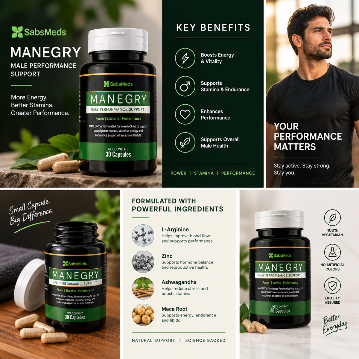 Manergy™ Male Performance Tablets