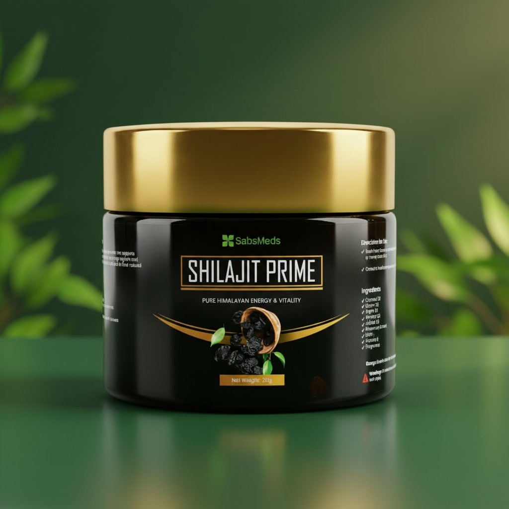 SabsMeds Shilajit Prime Himalayan Resin packaging