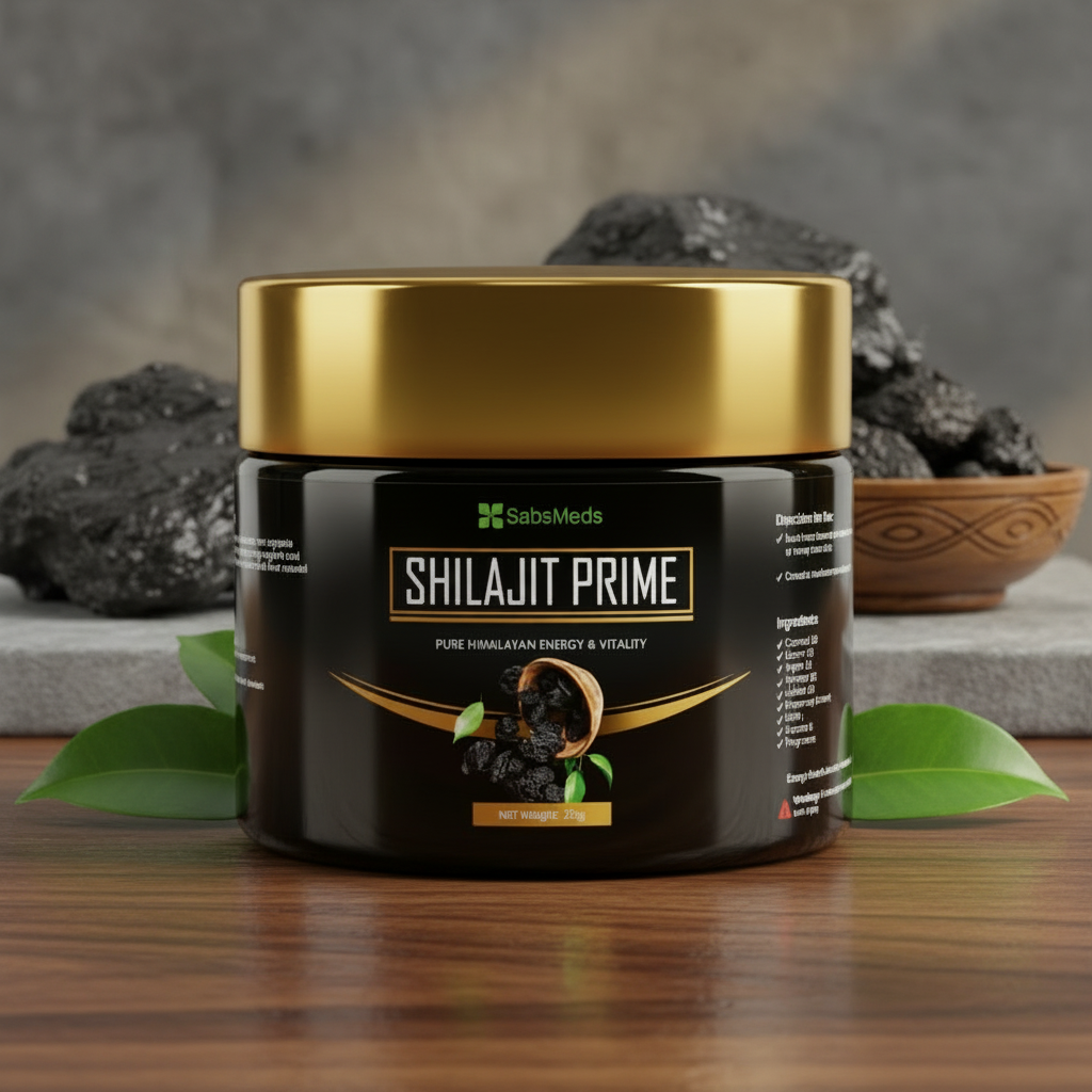 SabsMeds Shilajit Prime Himalayan Resin packaging